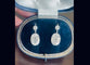 Boucles d'oreilles Leitão & Irmão - Pendants d'oreilles Belle Époque en platine, or et diamants 58 Facettes C14