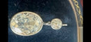 Boucles d'oreilles Leitão & Irmão - Pendants d'oreilles Belle Époque en platine, or et diamants 58 Facettes C14
