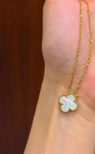 Collier Van Cleef & Arpels Vintage Alhambra - Collier en or jaune et nacre 58 Facettes jnci140
