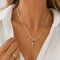 Collier Collier vintage en or jaune, rubis et diamants 58 Facettes rubis