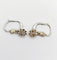 Boucles d'oreilles Dormeuses antiques - Boucles d'oreilles en or blanc et diamants 58 Facettes A07375