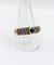 Bague 64 Bague chevalière vintage en or 18k, acier et saphir 58 Facettes A07432