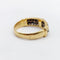 Bague 64 Bague chevalière vintage en or 18k, acier et saphir 58 Facettes A07432