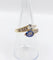 Bague 55 Bague toi et moi serpent en or 18k, diamant poire et saphir 58 Facettes A07351