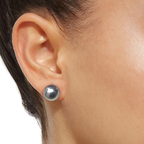 Boucles d'oreilles Underwater - Boucles d'oreilles en or blanc 18K et perles de Tahiti grises 58 Facettes GER1060WG