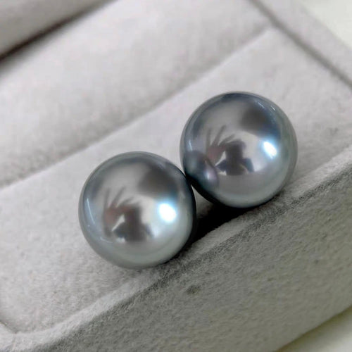 Boucles d'oreilles Underwater - Boucles d'oreilles en or blanc 18K et perles de Tahiti grises 58 Facettes GER1060WG