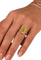 Bague 52 Bague solitaire en or rose et diamant jaune Fancy Intense GIA 58 Facettes F36