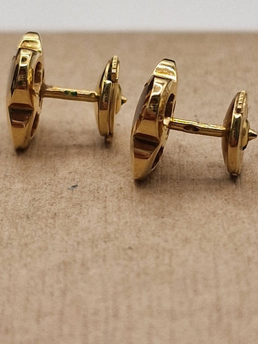 Boucles d'oreilles VCA Pure Alhambra - Boucles d'oreilles en or jaune et nacre 58 Facettes CV-077