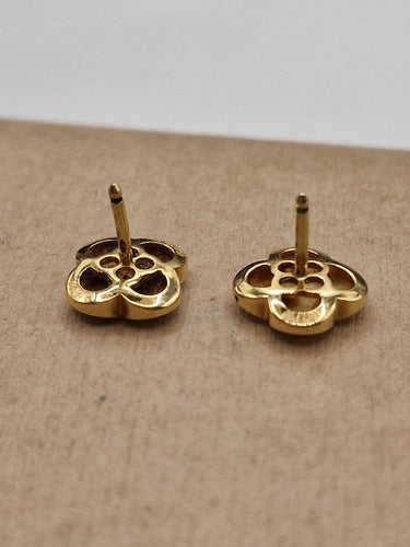 Boucles d'oreilles VCA Pure Alhambra - Boucles d'oreilles en or jaune et nacre 58 Facettes CV-077