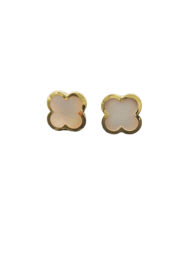 Boucles d'oreilles VCA Pure Alhambra - Boucles d'oreilles en or jaune et nacre 58 Facettes CV-077