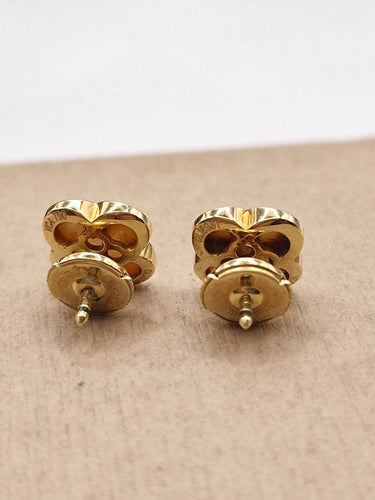 Boucles d'oreilles VCA Pure Alhambra - Boucles d'oreilles en or jaune et nacre 58 Facettes CV-077