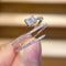 Bague 53 Teide - Bague diamant taille émeraude en or blanc 18K 58 Facettes GBR1062WG