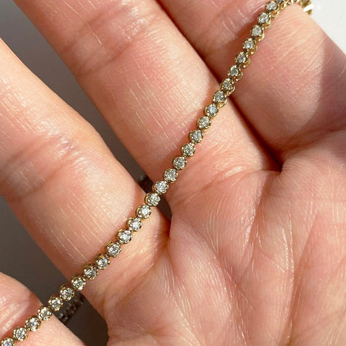 Collier Disco - Collier tennis en or 18K et diamants 2,0 ct 58 Facettes GPD1037YG