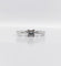 Bague 49 Bague solitaire vintage en or blanc 18k et diamant princesse 58 Facettes A07424