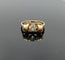 Bague 50 Bague tank en or 18K et platine avec diamant 58 Facettes SADD/31/040