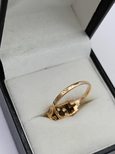Bague 50 Bague tank en or 18K et platine avec diamant 58 Facettes SADD/31/040