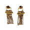 Boucles d'oreilles Boucles d’oreilles pendantes à franges en or jaune 58 Facettes 330096034