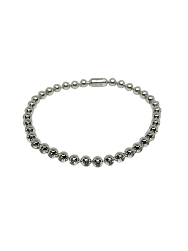 Bracelet Cartier - Bracelet perles de diamants en or blanc 58 Facettes Cartier-6