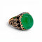 Bague 52 Bague ottomane XIXe en or 14 ct, émeraude de l’Oural et diamants 58 Facettes RI-1044