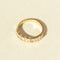 Bague 57 Demi-alliance - Bague en or jaune 585 et diamants 58 Facettes