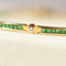 Bracelet Bracelet tennis en or jaune avec émeraudes et diamants 58 Facettes