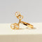 Bague 64 Bague vintage en or jaune 585 et perles d’eau salée 58 Facettes