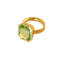 Bague 55.5 Bague en or jaune 750 et béryl 13 ct 58 Facettes HJ250265