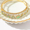 Bracelet Art déco - Bracelet en or jaune 750, émeraudes et diamants taille rose 58 Facettes