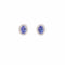 Boucles d'oreilles Clous d'oreilles en or gris, tanzanites et diamants 58 Facettes BO264