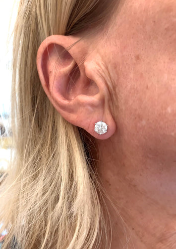 Boucles d'oreilles Boucles d'oreilles transformables en or gris, platine, diamants et perles 58 Facettes BO265