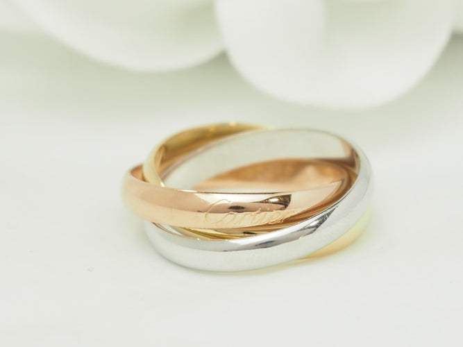 Bague 57 Cartier Trinity Classic - Bague en trois ors 18 carats 58 Facettes 33803