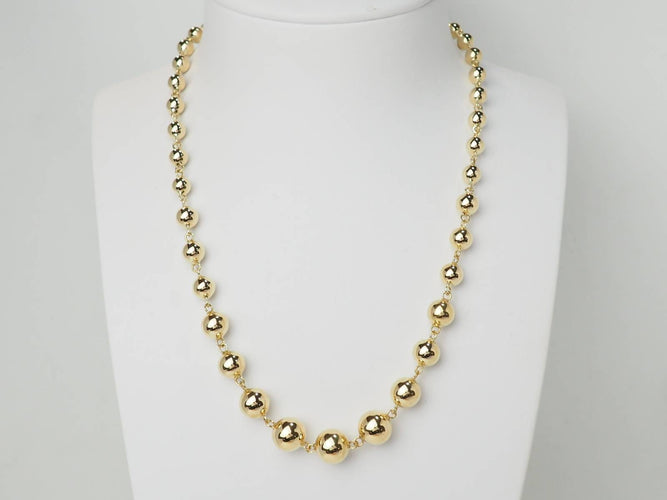 Collier Collier marseillais - Collier boules en chute en or jaune 58 Facettes 33480