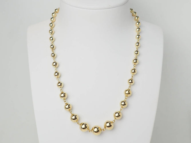 Collier Collier marseillais - Collier boules en chute en or jaune 58 Facettes 33480