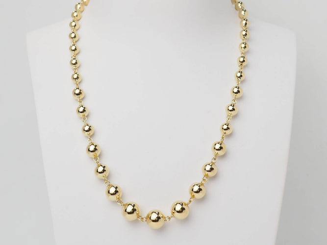 Collier Collier marseillais - Collier boules en chute en or jaune 58 Facettes 33480