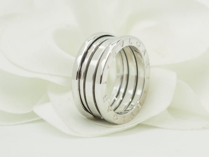 Bague 52 Bvlgari B.ZERO1 - Bague 8 mm en or blanc 58 Facettes 33806