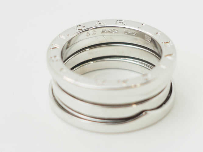 Bague 52 Bvlgari B.ZERO1 - Bague 8 mm en or blanc 58 Facettes 33806