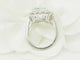Bague 53.5 Bague entourage en or blanc, aigue-marine et diamants 58 Facettes 33802
