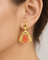 Boucles d'oreilles Boucles d'oreilles pendantes en or jaune et corail 58 Facettes 29894