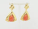 Boucles d'oreilles Boucles d'oreilles pendantes en or jaune et corail 58 Facettes 29894