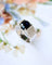 Bague 59 Bague ruban en or blanc 750, saphir ovale et diamants 58 Facettes A12174