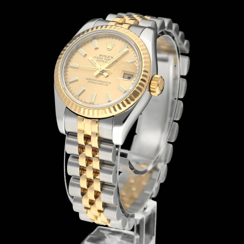 Montre Rolex - Montre Lady-Datejust 179173 en or et acier 58 Facettes ROL/LDJ/566