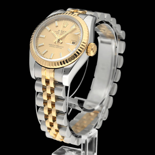 Montre Rolex - Montre Lady-Datejust 179173 en or et acier 58 Facettes ROL/LDJ/566