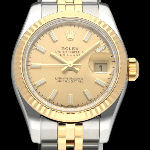 Montre Rolex - Montre Lady-Datejust 179173 en or et acier 58 Facettes ROL/LDJ/566