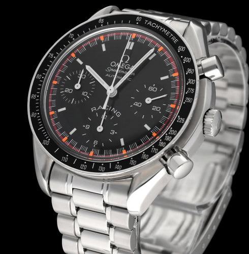 Montre Omega - Montre Speedmaster Racing Schumacher 3518.50.00 en acier 58 Facettes