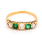 58 Bague ancienne en or 14 carats avec diamant taille ancienne et émeraudes 58 Facettes BB0157F47BE14748A466421F5179F9C2