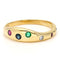 Bague 54.5 Bague gypsy vintage en or 18 carats, diamants, émeraude, saphir et rubis 58 Facettes 0E5181437754487B82357F63AD154450