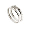 57 Mauboussin Étoilement Divine - Bague double en or blanc et diamants 58 Facettes 38565