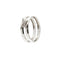 57 Mauboussin Étoilement Divine - Bague double en or blanc et diamants 58 Facettes 38565