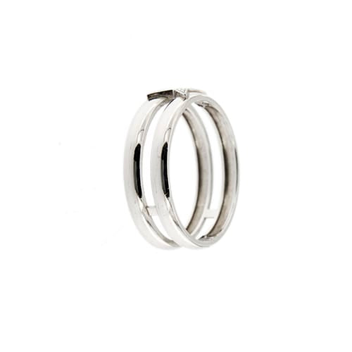 57 Mauboussin Étoilement Divine - Bague double en or blanc et diamants 58 Facettes 38565