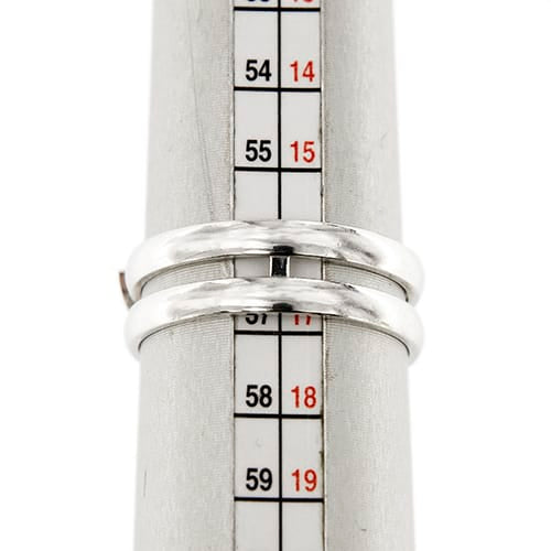57 Mauboussin Étoilement Divine - Bague double en or blanc et diamants 58 Facettes 38565